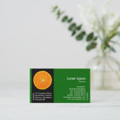 Früchte der schwarzen Seite - Clementine Slice - G Visitenkarte (Stehend Vorderseite)