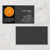 Früchte der schwarzen Seite - Clementine Slice Visitenkarte (Vorne/Hinten)