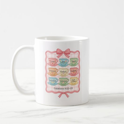 Früchte der Spirituosenbecher pink Kaffeetasse (Links)