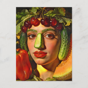Früchte des Ausdrucks – Ein surrealistisches Portr Postkarte