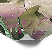 Früchte des Branntweins, rosa Blüte Poster (Ecke)