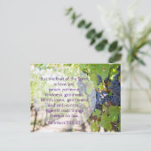 Früchte des Geist-Bibelverses Postkarte (Stehend Vorderseite)