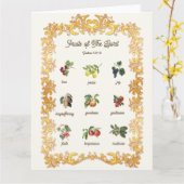 Früchte des Geistes-Bibelverses Karte (Gelbe Blume)