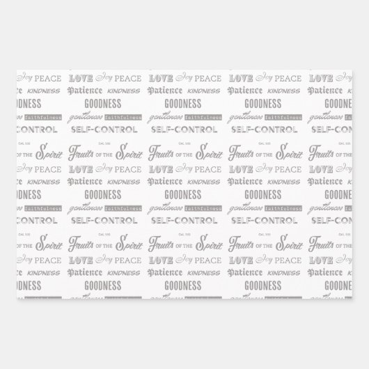 Früchte des Geistes Geschenkpapier Set (Vorderseite 2)