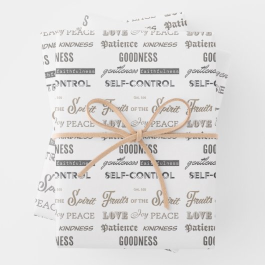 Früchte des Geistes Geschenkpapier Set (Beispiel)