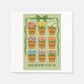 Früchte des Geistes Grün Serviette (Vorderseite)