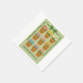 Früchte des Geistes Grün Serviette (Ecke)