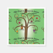 Früchte des Geistes immer in der Saison Papier Serviette (Vorderseite)