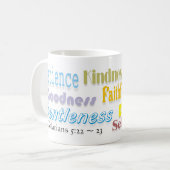 Früchte des Geistes Kaffeetasse (Vorderseite Links)