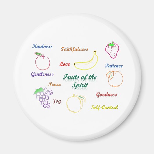 Früchte des Geistes Magnet (Vorne)