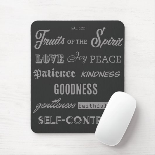 Früchte des Geistes Mousepad (Mit Mouse)