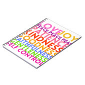 Früchte des Geistes Notizblock (Linke Seite)