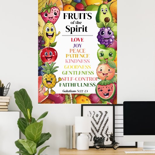 Früchte des Geistes Poster (Heimbüro)