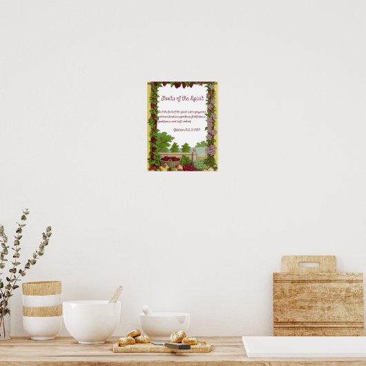 Früchte des Geistes Poster (Küche)