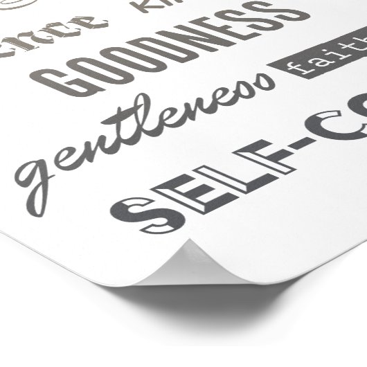 Früchte des Geistes Poster (Ecke)