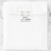 Früchte des Geistes Quadratischer Aufkleber (Tasche)