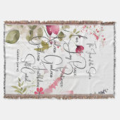 Früchte des Geistes, rosa Blüte Decke (Vorderseite)