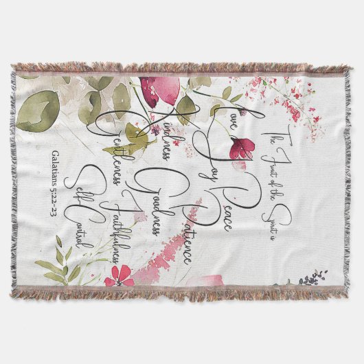 Früchte des Geistes, rosa Blüte Decke (Vorderseite)