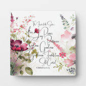 Früchte des Geistes, rosa Blüte Fotoplatte (Vorderseite)