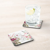 Früchte des Geistes, rosa Blüte Getränkeuntersetzer (Rechte Seite)