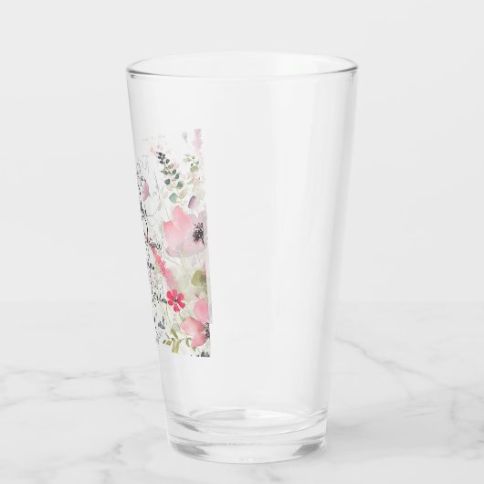 Früchte des Geistes, rosa Blüte Glas (Links)