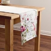 Früchte des Geistes, rosa Blüte Kurzer Tischläufer (Beispiel)