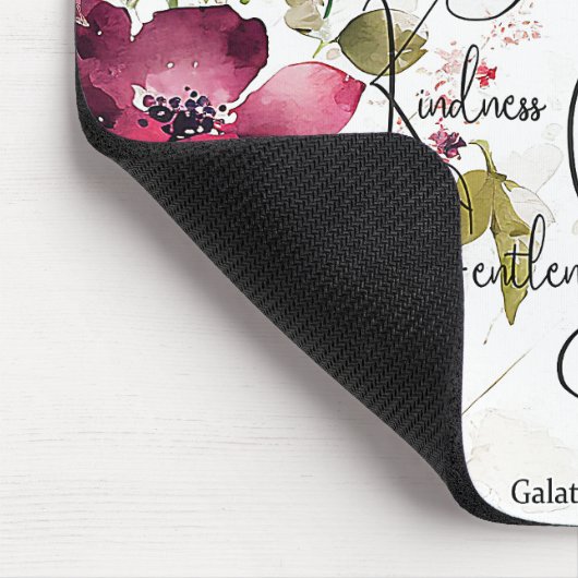 Früchte des Geistes, rosa Blüte Mousepad (Ecke)
