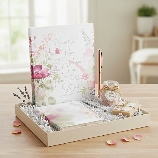 Früchte des Geistes, rosa Blüte Notizblock