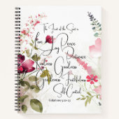 Früchte des Geistes, rosa Blüte Notizblock (Vorderseite)