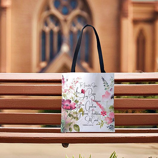 Früchte des Geistes, rosa Blüte Tasche