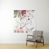 Früchte des Geistes, rosa Blüte Wandteppich (Beispiel (Horizontal))