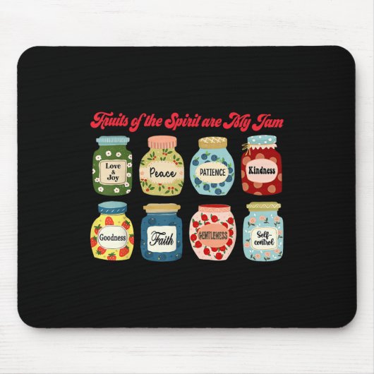 Früchte des Geistes sind mein Jam Christian Religi Mousepad (Vorne)