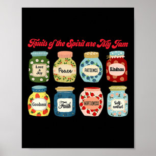 Früchte des Geistes sind mein Jam Christian Religi Poster