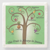 Früchte des Geistes Untersetzer Religiöses Geschen (Vorderseite)