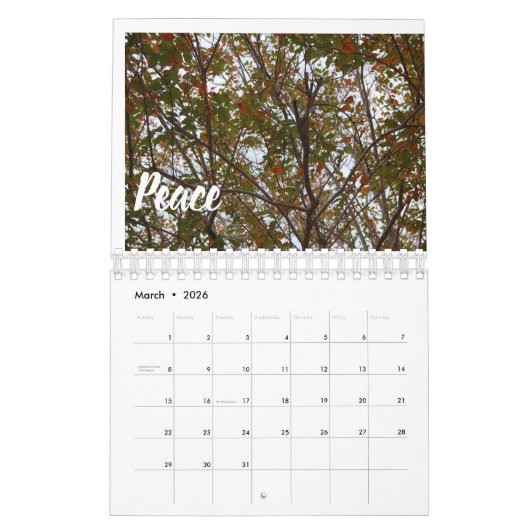 Früchte des Geistkalenders Kalender (Mär 2026)