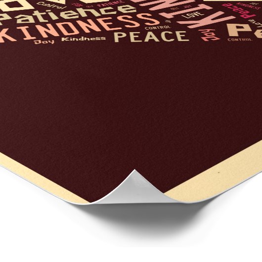 Früchte des Geistplakats Poster (Ecke)