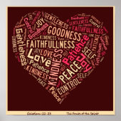 Früchte des Geistplakats Poster (Vorne)