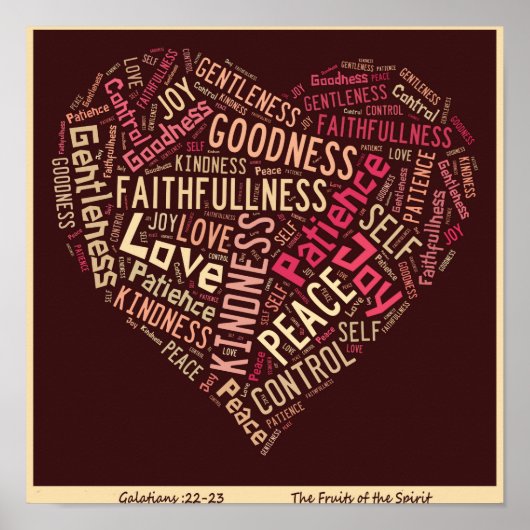 Früchte des Geistplakats Poster (Vorne)