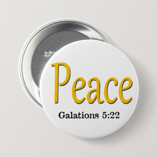 Früchte des Heiligen Geistes ~ Friede ~ Button (Vorne & Hinten)