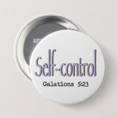Früchte des Heiligen Geistes ~ Selbst-Kontrolle ~ Button (Vorne & Hinten)