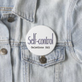Früchte des Heiligen Geistes ~ Selbst-Kontrolle ~ Button (Beispiel)