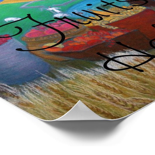 Früchte des Heiligen Geistplakats Poster (Ecke)