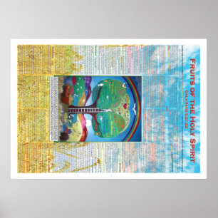 Früchte des Heiliger Geist Plakats 20" x28 " Poster