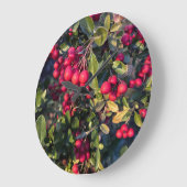 Früchte des Herbst Große Wanduhr (Winkel)