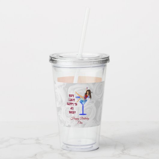 Früchte des Herbstes Acryltrinkbecher (Rückseite)