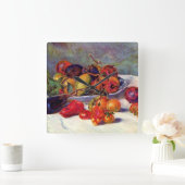 Früchte des Midi Quadratische Wanduhr (Zuhause)