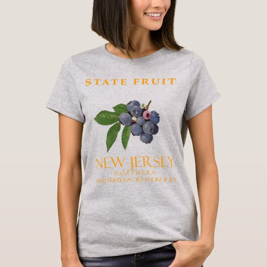 Früchte des New Jersey Territory Northern Blueberr T-Shirt (Vorderseite)