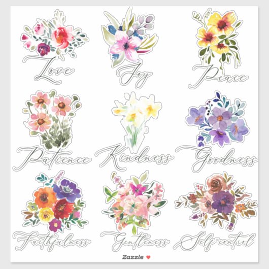 Früchte des Set Aufkleber (Blatt)