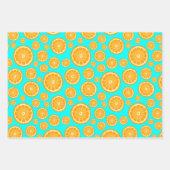 Früchte des Sommers Orange Slice Geschenkpapier Set (Vorderseite 3)