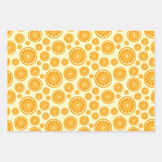 Früchte des Sommers Orange Slice Geschenkpapier Set (Vorderseite 2)